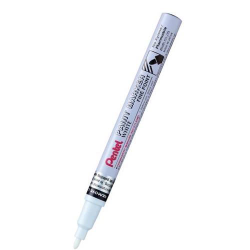 Маркер с лаков ефект Paint Pentel 4.5мм - бял