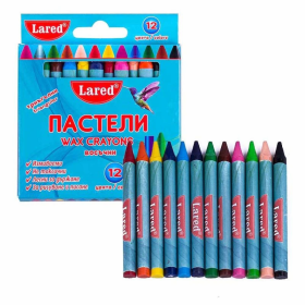 Пастели Lared 12цв. къси