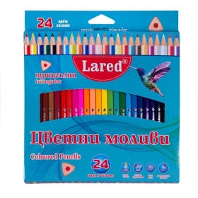 Цветни моливи Lared 24цв.