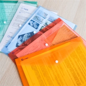Папка с копче PVC Bluering А4 - синя