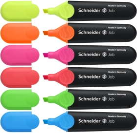 Текст маркер Schneider Job 150 1-5мм, червен