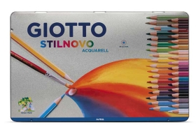 Цветни моливи Giotto Stilnovo Acquarell в метална кутия 36цв.