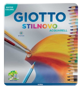 Цветни моливи Giotto Stilnovo Acquarell в метална кутия 24цв.